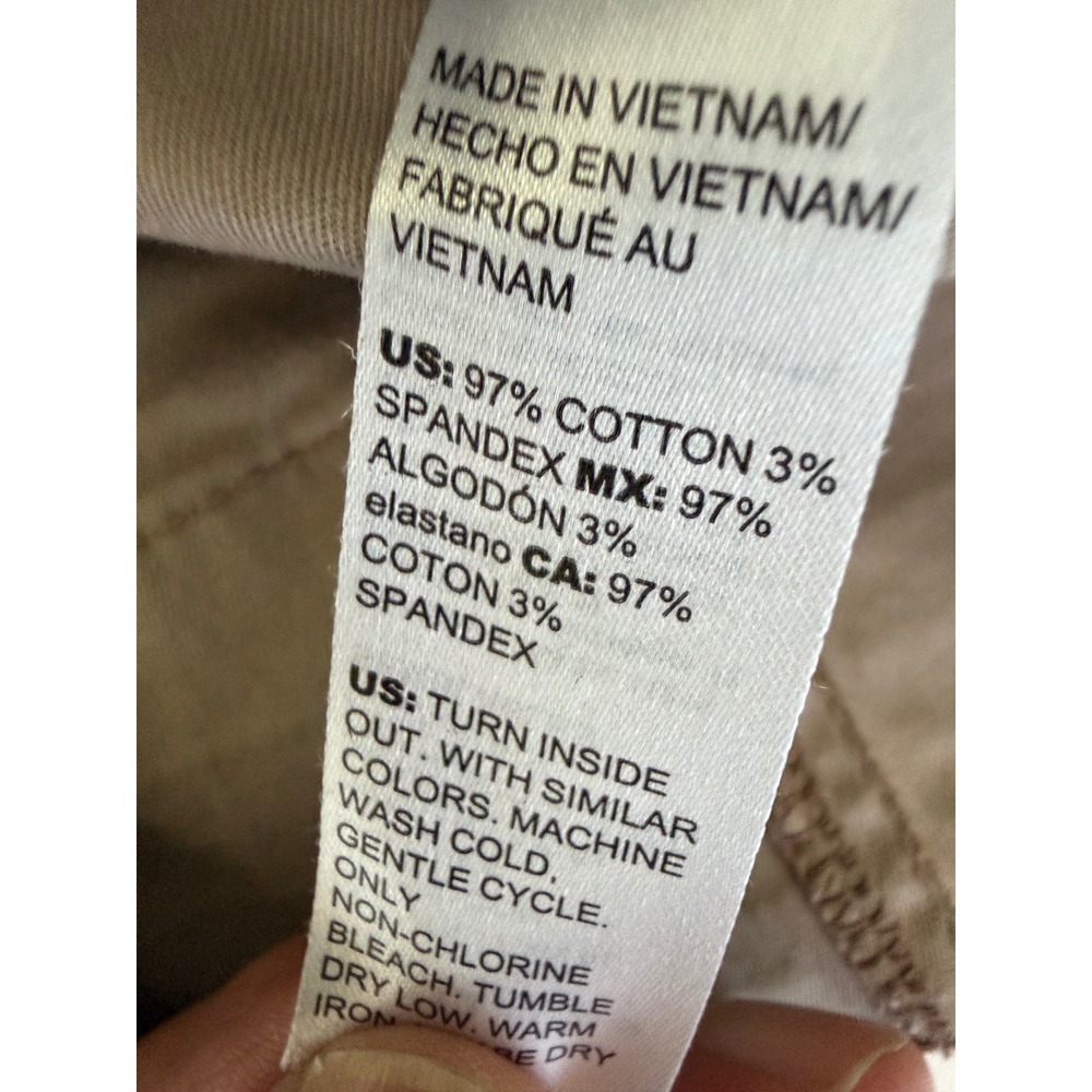 White House Black Market Tan Khaki Utility Military Jacket Size 8 - Picture 6 of 6